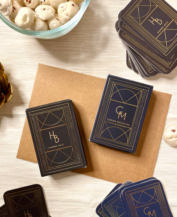 Personalized - Gold Printed - Playing cards - Ace