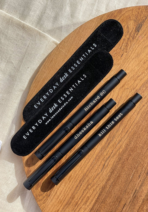 Personalized - Metallic Matte Black Pen