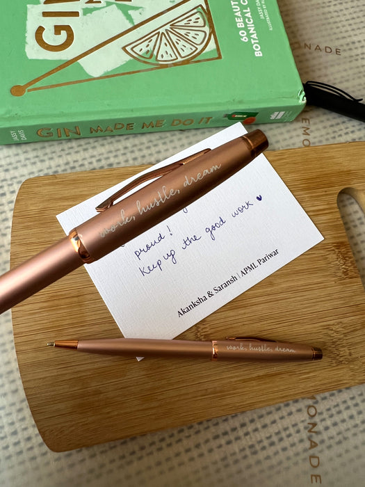 Personalized - Rose Gold Rollerball Pen