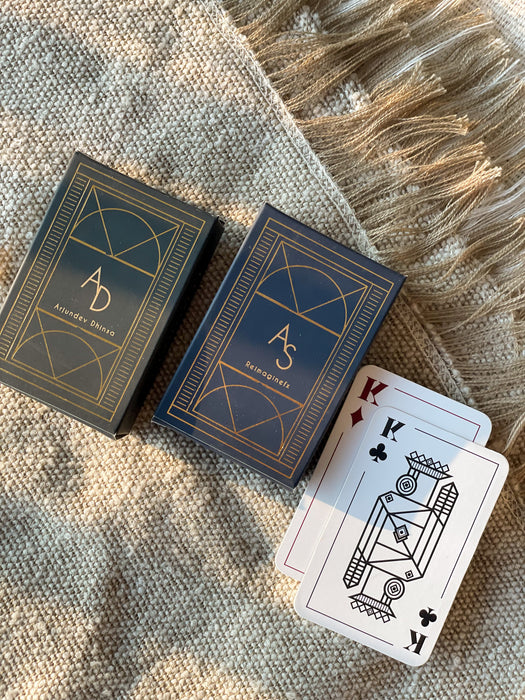 Personalized - Gold Printed - Playing cards - Ace