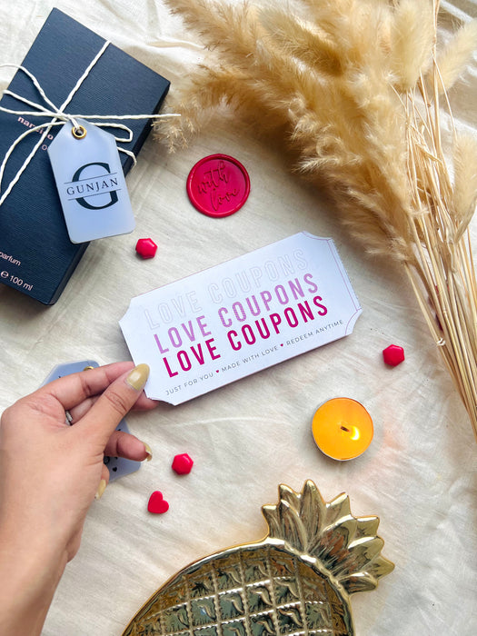Personalized Ticket to Love Box, Love Coupon
