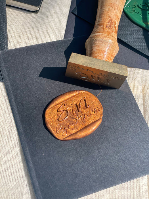 Personalized - Wax Seal Stamp - 1.4 inch