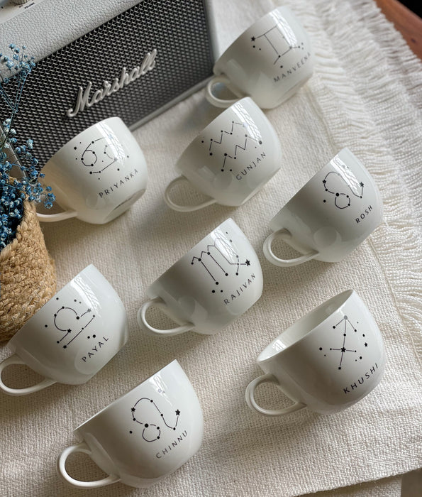 Personalized - Mini Cappuccino Mug - Zodiac Signs