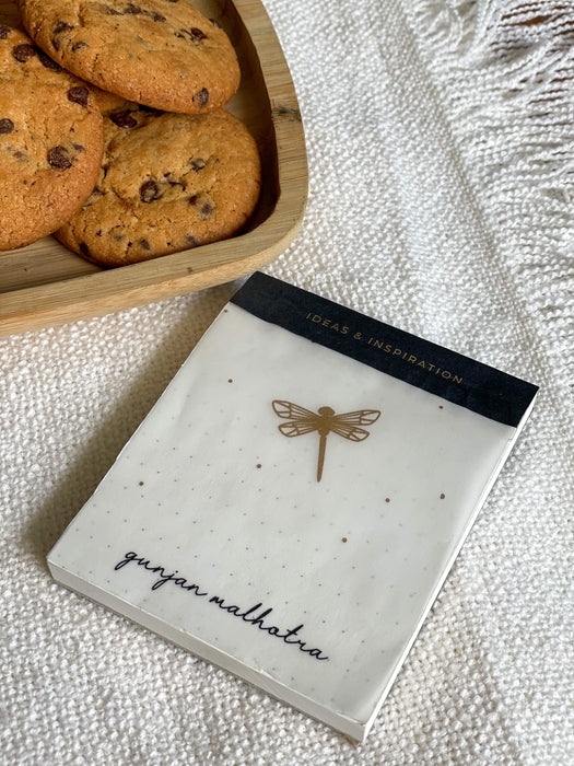 Personalized - Perforated Memo Pad - Dragonfly - Set of 70 sheets