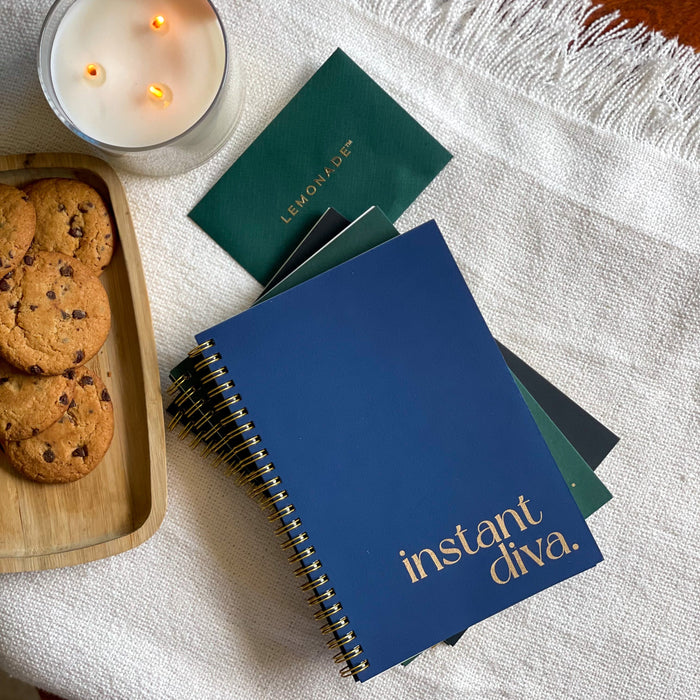 Custom-Made - Spiral Notebook - Indigo Blue - Insta Diva