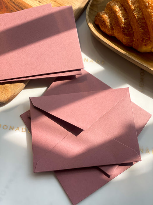 Paper Envelopes - Brandy Rose - Set of 9