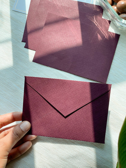 Textured Paper Envelopes - Set of 9