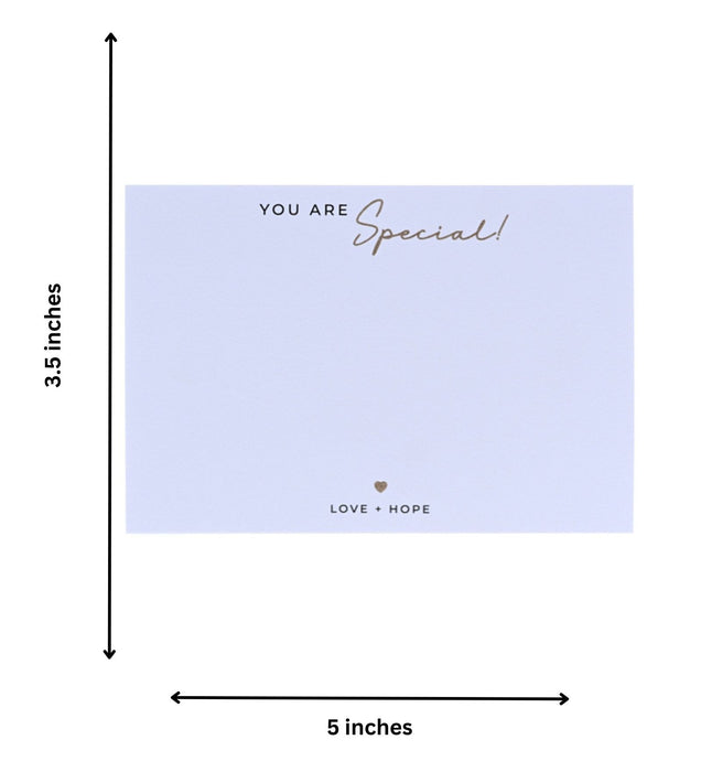 Pre Design - Gold Printed Festive Notecards - You Are Special