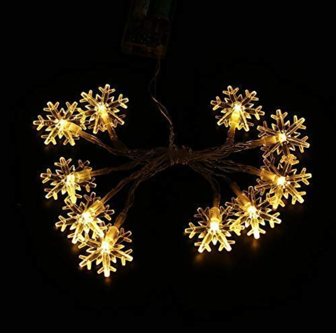 LED Christmas String Lights - Snowflake