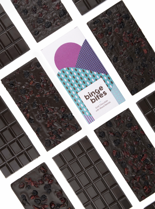 Chocolate Artisan Bars - Dark Chocolate Mixed Berries