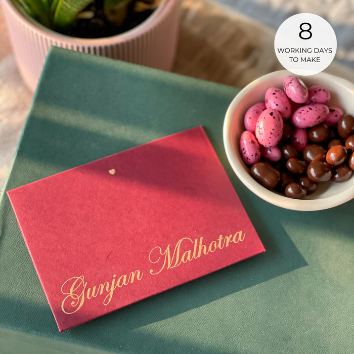 Personalized Envelopes - Marsala - Set of 9