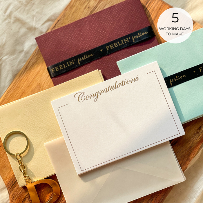 Notecard Set - Congratulations - With Assorted Textured Envelopes