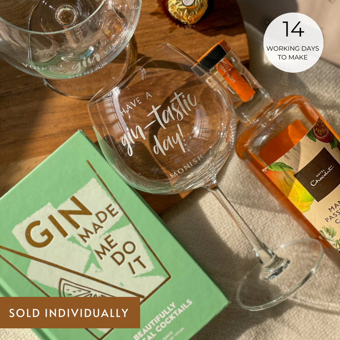 Personalized - Gin Glass - Gintastic Day