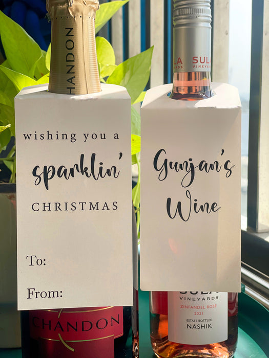 Personalized - Wine Tags - Set of 3